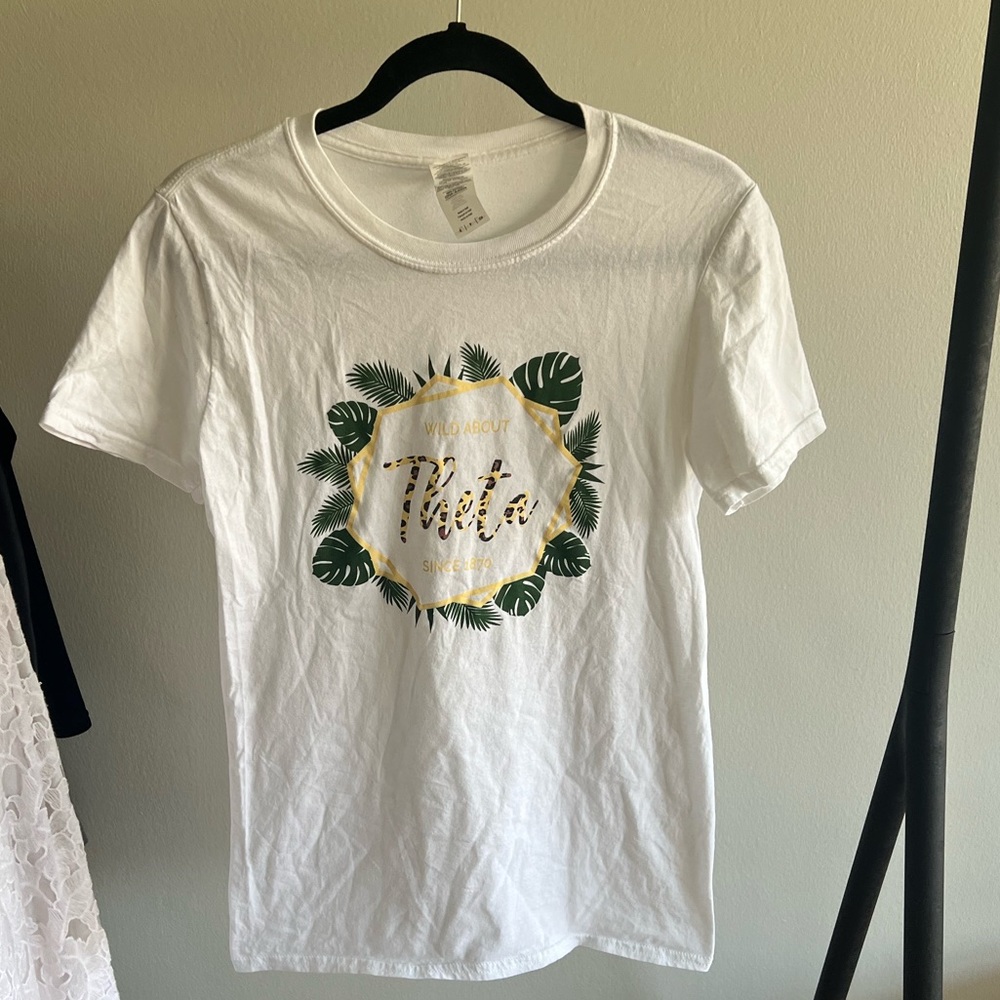 Kappa Alpha Theta Sorority Safari White T-Shirt
